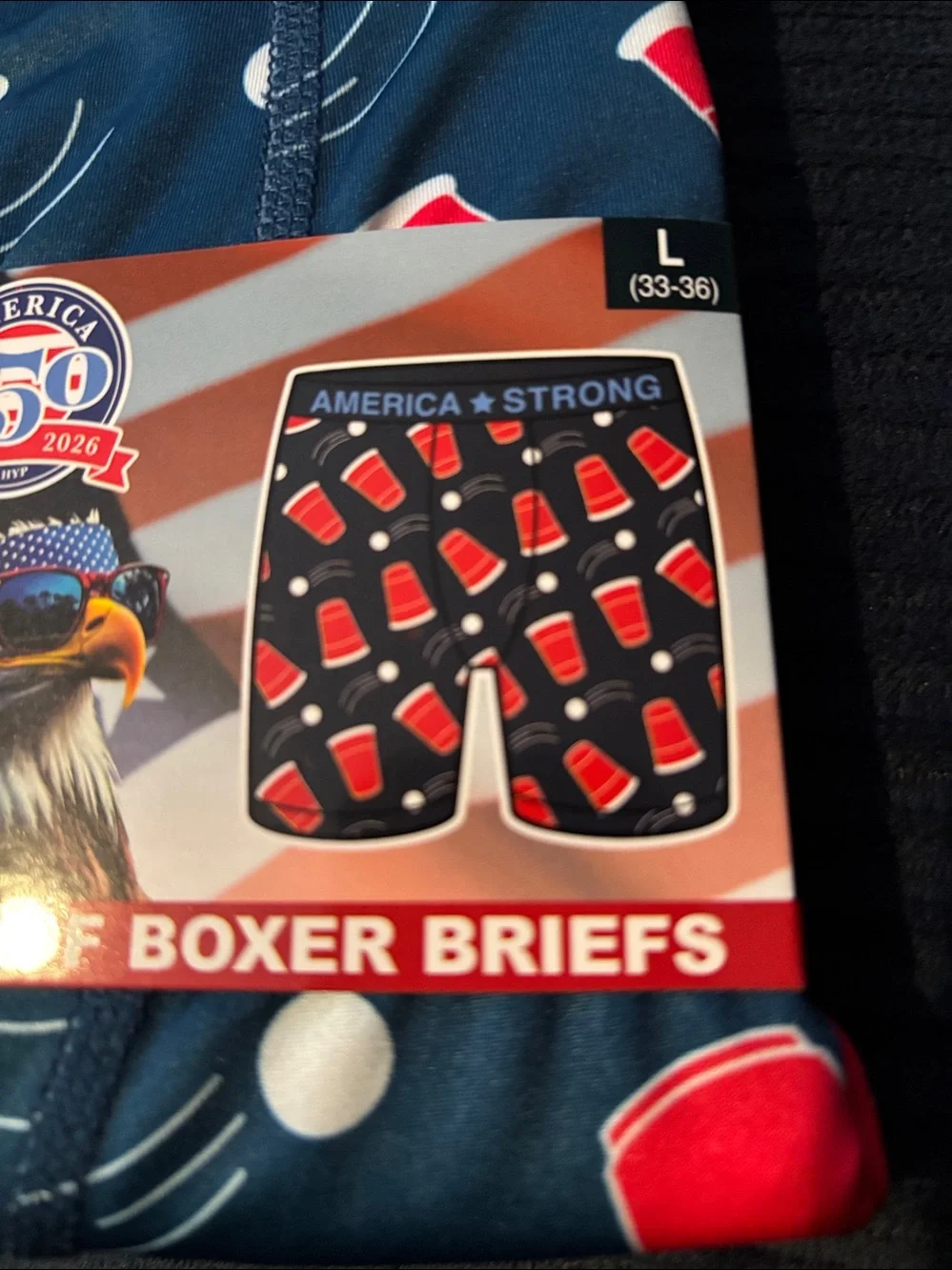 2 Pair America Strong 250 Red White & Blue Beer Pong & Bigfoot NWT